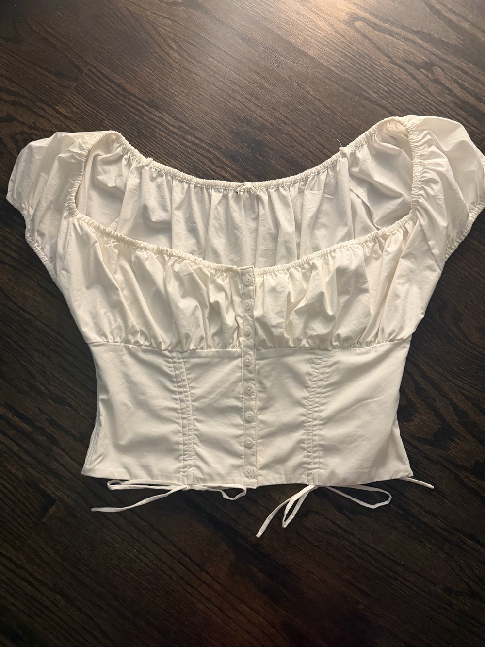 House of CB white corset top